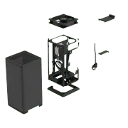 Fractal Mood FD-C-MOD1N-02 Black Fabric PC Case - image 13