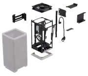 Fractal Mood Light Gray FD-C-MOD1N-01 Compact PC Case - image 6