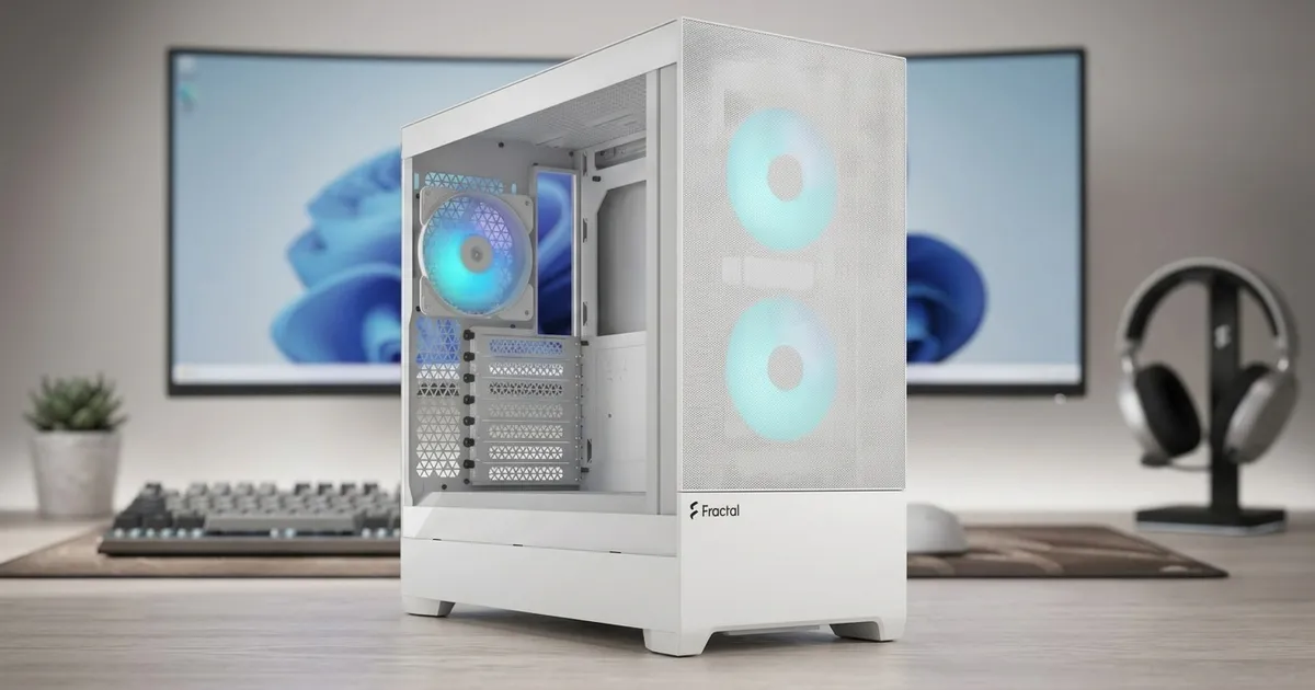 Fractal Design Pop ATX Air RGB White – Tempered Glass | Evetech