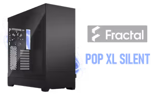 Fractal Design Pop XL Silent E-ATX PC Case - Black - Image 1