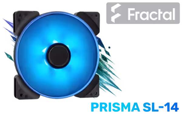 Fractal Design Prisma SL-14 140mm Blue Silent Fan - image 1 Fractal Design Prisma SL-14 140mm Blue Silent Fan - image 1