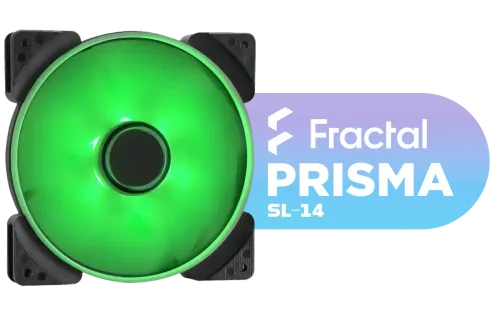 Fractal Design Prisma 140mm Case Fan Green - Image 1