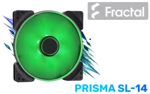 Fractal Design Prisma SL-14 140mm Silent Fan - Green - image 1