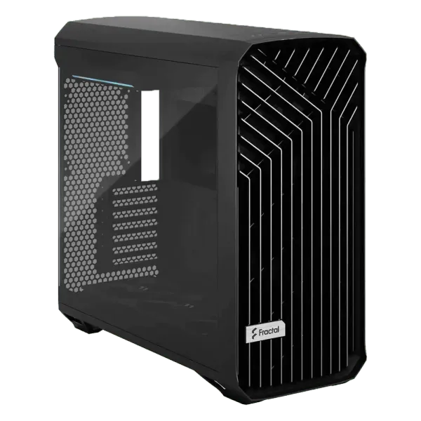Fractal Design Torrent Black TG PC Case - Stylish Tempered Glass