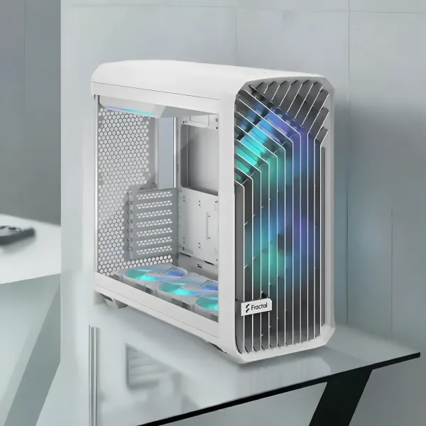 Fractal Design Torrent White - Clear Tempered Glass PC Case | Evetech