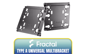 Fractal Design Universal Multibracket Type-A 2 Pack Fractal Design Universal Multibracket Type-A 2 Pack - Image 1