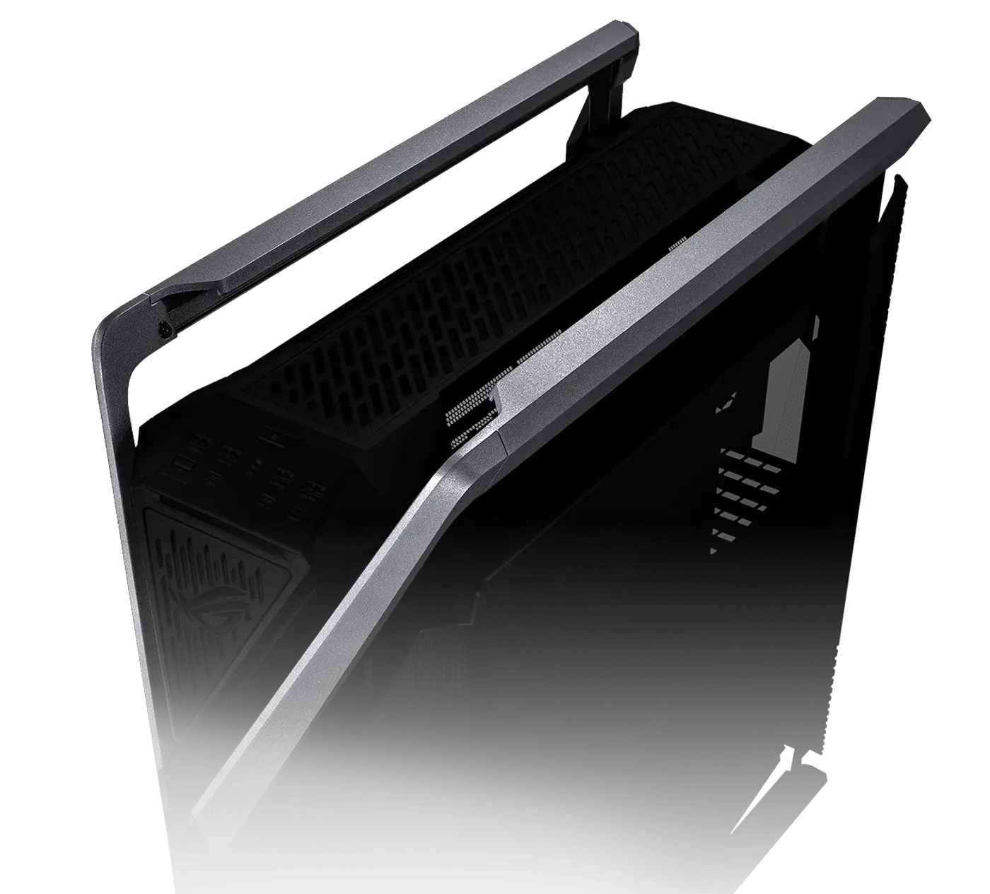 ROG Hyperion GR701 with aluminum frame highlighted