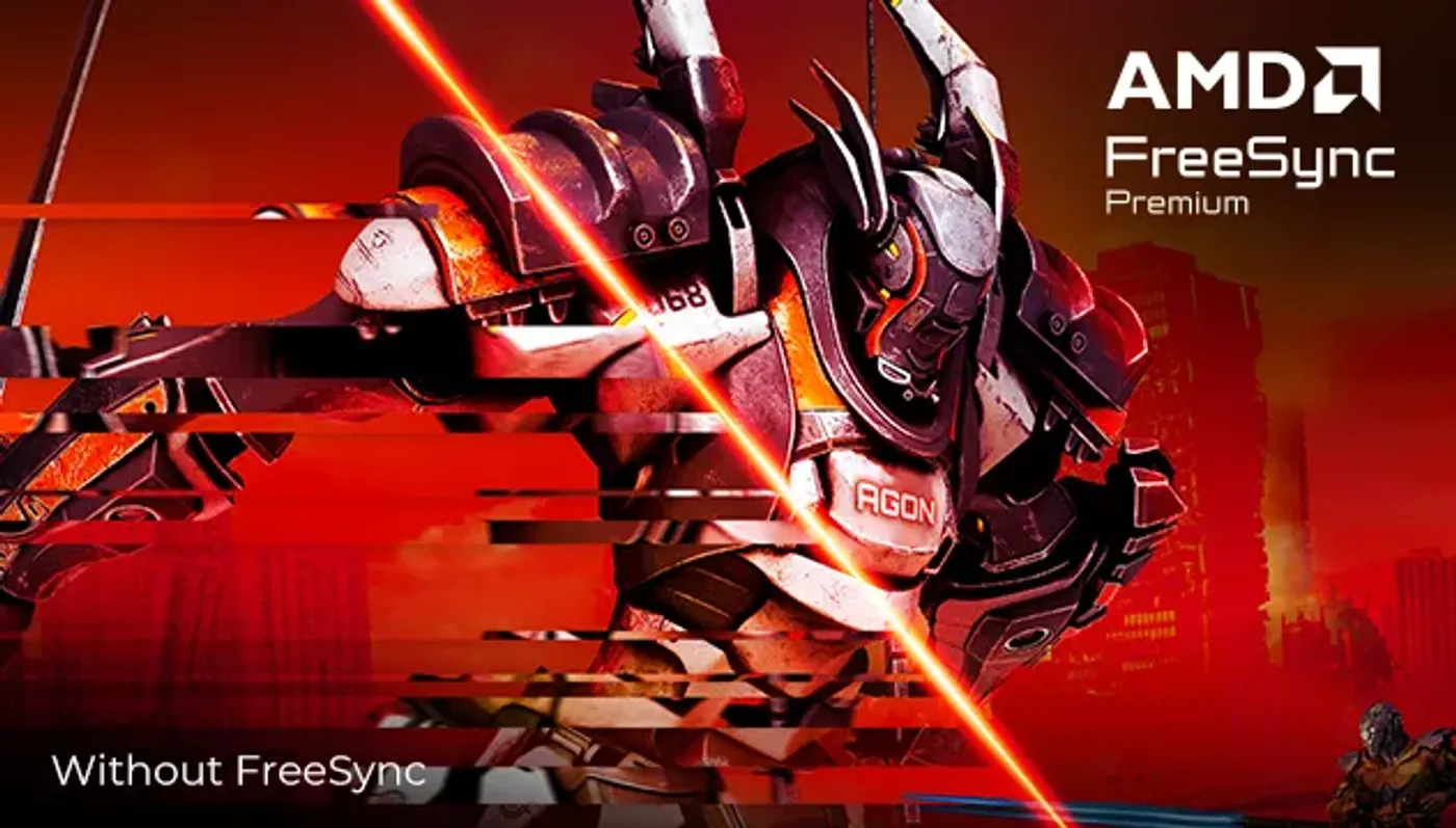 Monitor utilizing FreeSync Premium for smooth, tear-free gaming visuals
