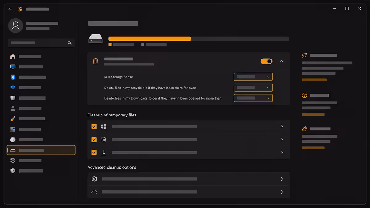 Windows Storage Sense