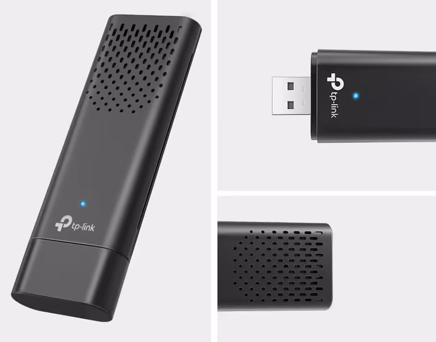 Archer TX20U adapter showing ergonomic matte design and cooling holes