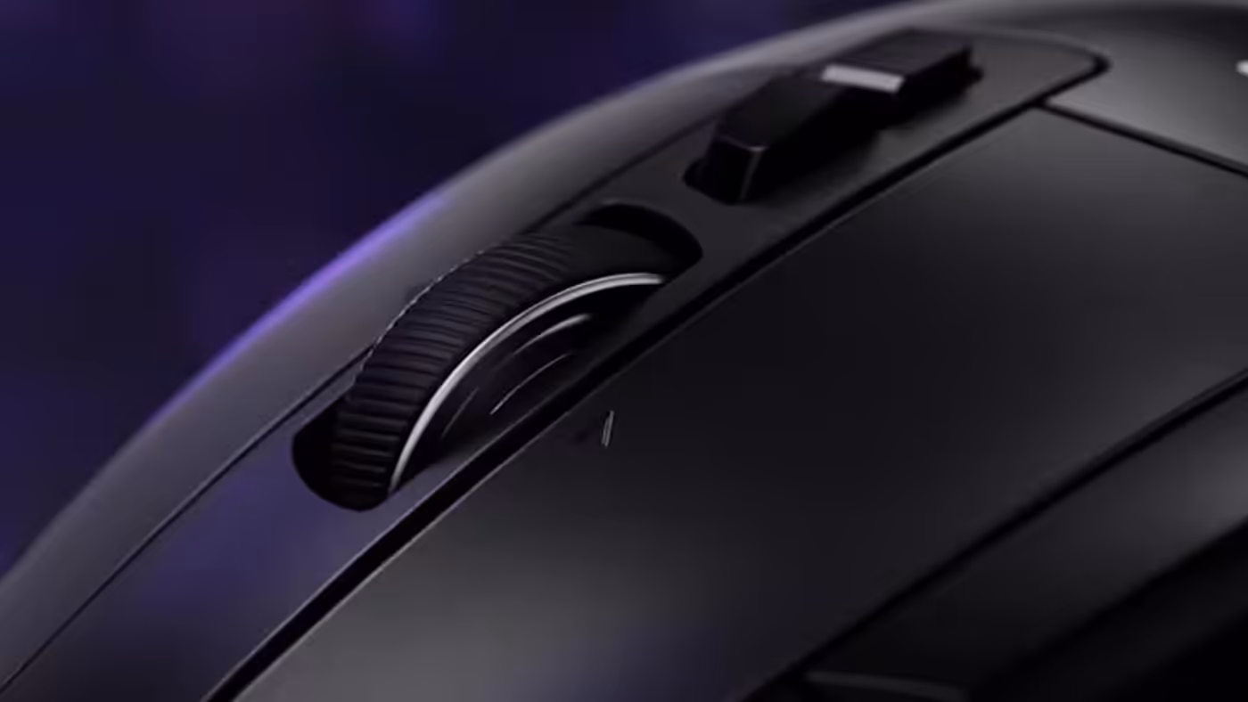 G502 X mouse dual-mode scroll wheel featuring hyperfast and ratcheted scrolling options