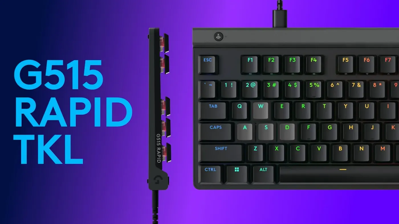 Logitech G G515 Rapid TKL Wired Black Gaming Keyboard | Evetech