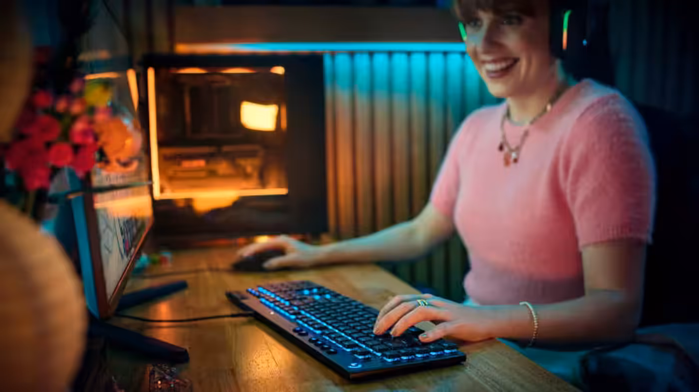Logitech G915 X mechanical gaming keyboard showing breakthrough next-gen design