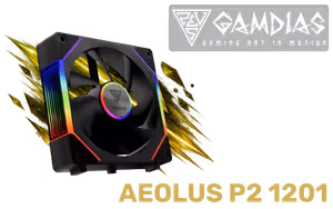 Gamdias Aeolus P2 1201 RGB Case Fans - Image 1