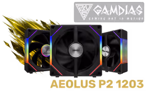 Gamdias AEOLUS-P2-1203 3x120mm RGB Case Fans - image 1