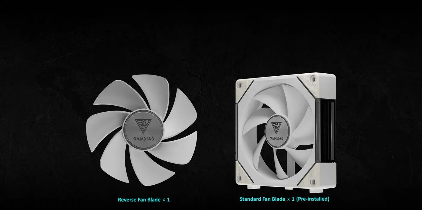 AEOLUS P2-1201 fan blades allowing for customizable airflow direction