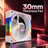 Gamdias AEOLUS P2-1201 White 120mm Case Fan - Cableless Daisy Chain - image 2