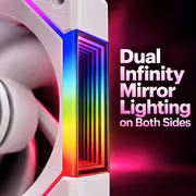 Gamdias AEOLUS P2-1201 White 120mm Case Fan - Cableless Daisy Chain - image 4