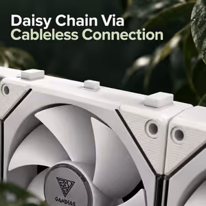 Gamdias AEOLUS-P2-1203-WH 120mm RGB 3-Pack Fans - image 2