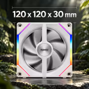Gamdias AEOLUS-P2-1203-WH 120mm RGB 3-Pack Fans - image 5