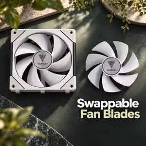 Gamdias AEOLUS-P2-1203-WH 120mm RGB 3-Pack Fans - image 6