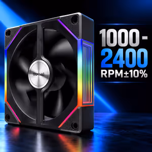 Gamdias AEOLUS-P2-1203U ARGB PWM Case Fan – Swappable Blades - image 4