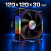 Gamdias AEOLUS-P2-1203U ARGB PWM Case Fan – Swappable Blades - image 5