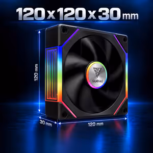 Gamdias AEOLUS-P2-1203U ARGB PWM Case Fan – Swappable Blades - image 5