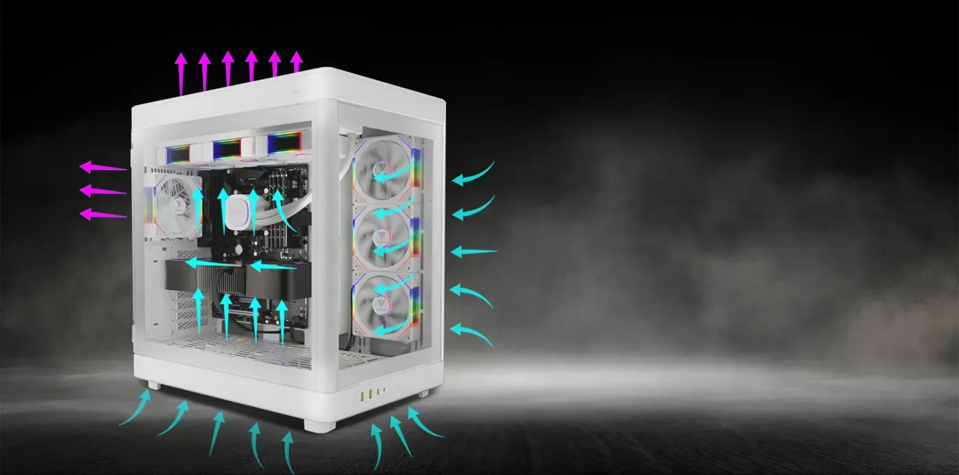 Gamdias Aeolus P2 Adjustable Airflow