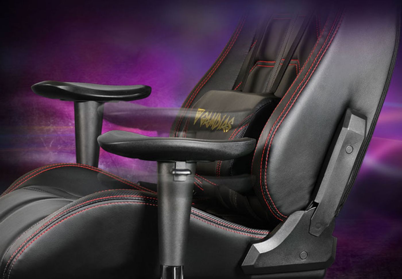 Gamdias Aphrodite MF1 gaming chair featuring 2D adjustable armrests for personalized comfort