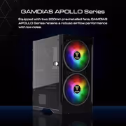 Gamdias APOLLO E2 Elite Mid-Tower Tempered Glass Case (Black) - image 12