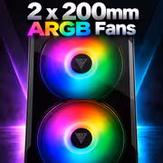 Gamdias APOLLO E2 Elite Mid-Tower Tempered Glass Case (Black) - image 3