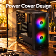 Gamdias APOLLO E2 Elite Mid-Tower Tempered Glass Case (Black) - image 4