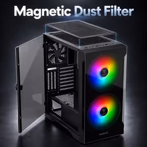 Gamdias APOLLO E2 Elite Mid-Tower Tempered Glass Case (Black) - image 6