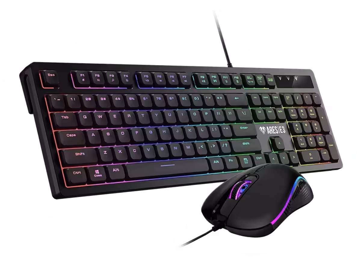 Gamdias Ares E3 RGB Gaming Combo - Desktop View