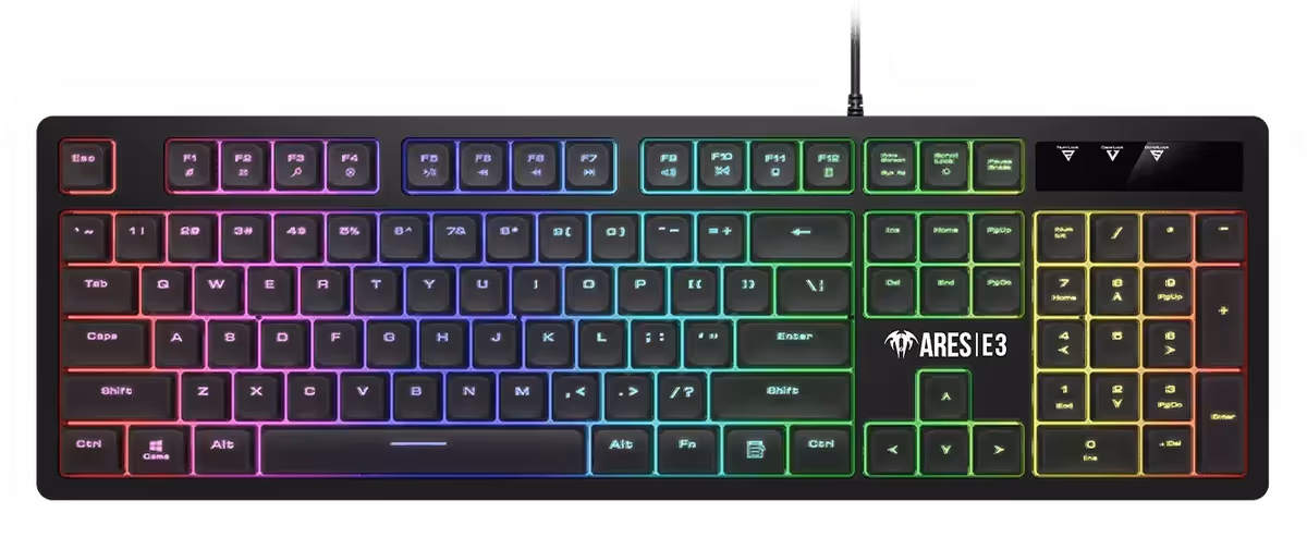 Gamdias Ares E3 RGB Gaming Combo - Desktop View 2