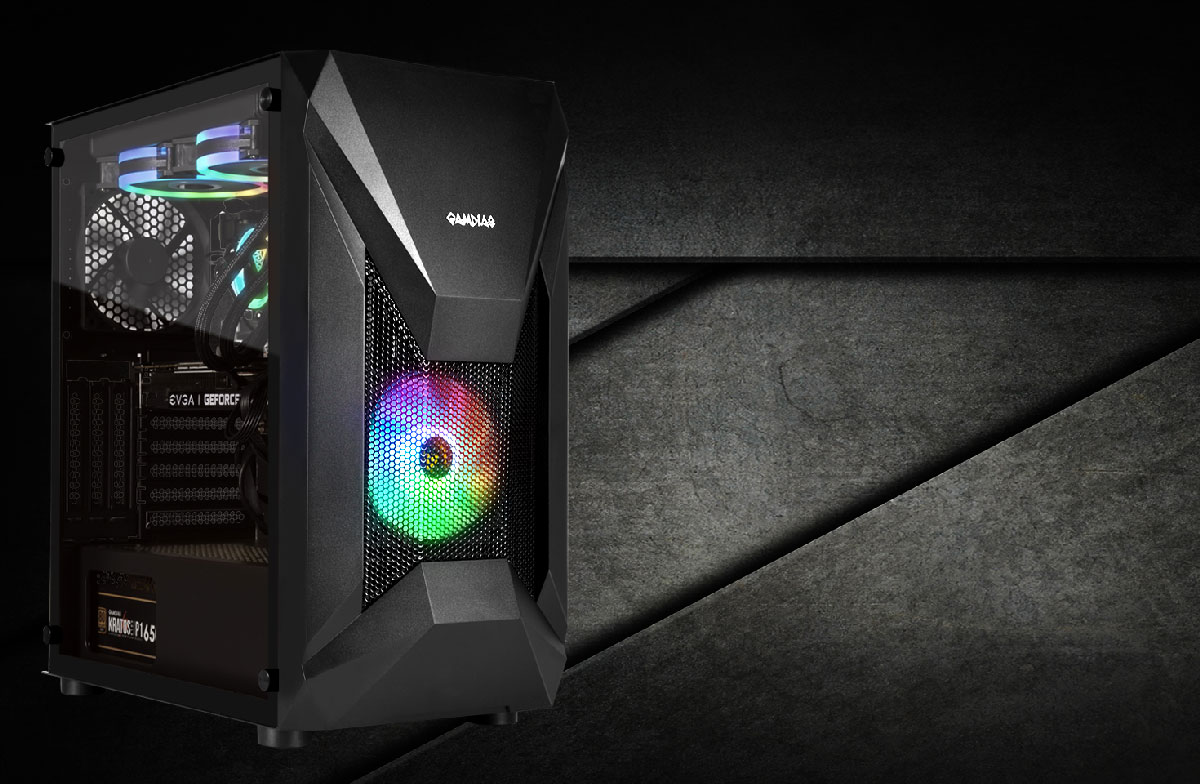 Gamdias ATHENA E1 Elite Gaming Case - Desktop View