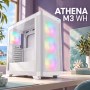 GAMDIAS ATHENA M3 WH E-ATX Mid Tower Gaming PC Case - image 2