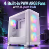 GAMDIAS ATHENA M3 WH E-ATX Mid Tower Gaming PC Case - image 4