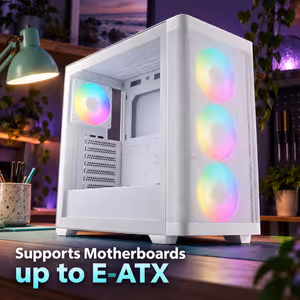 GAMDIAS ATHENA M3 WH E-ATX Mid Tower Gaming PC Case - image 5