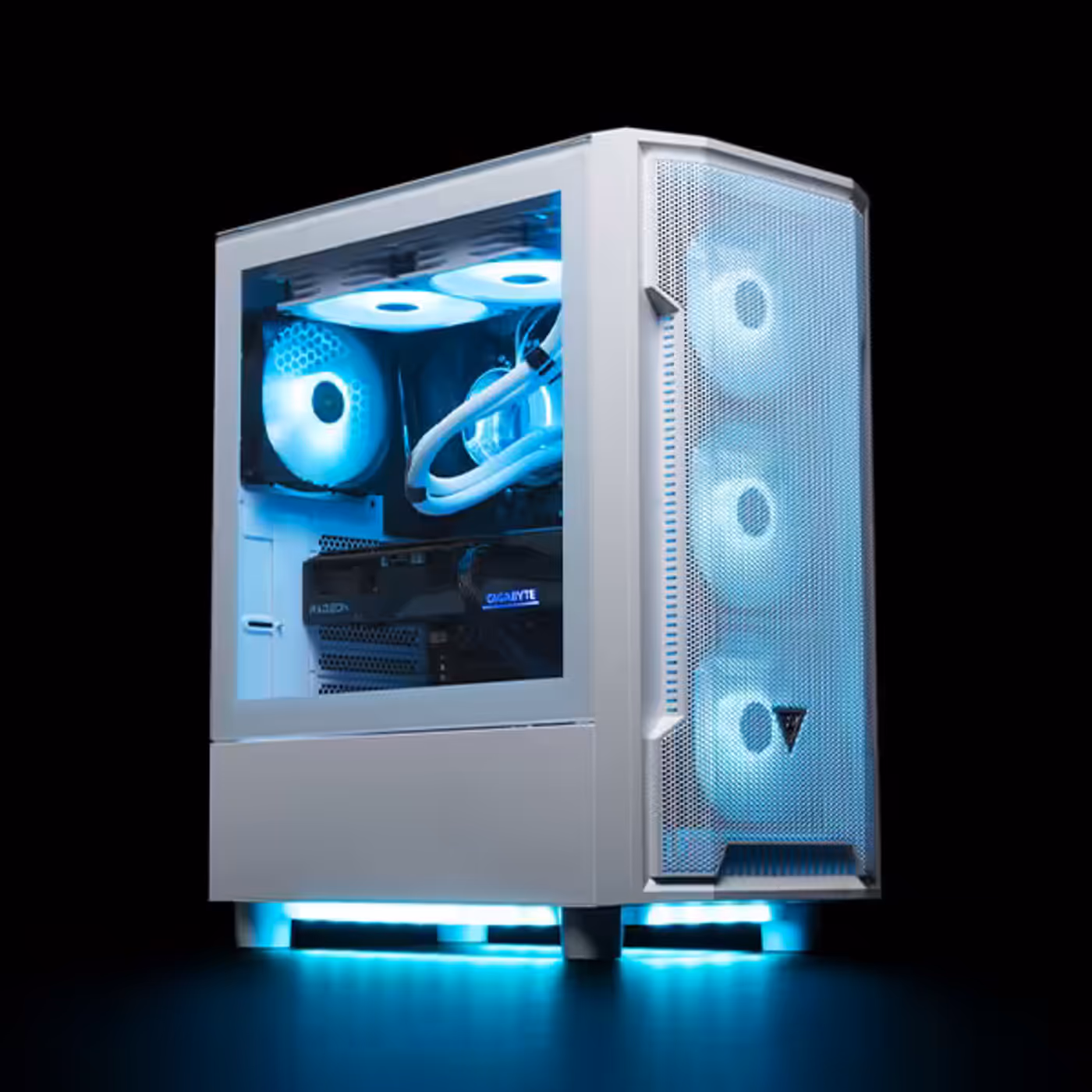 Demonstration of the ARGB control feature on the Gamdias Athena M6 Lite case