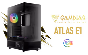 Gamdias ATLAS E1 Gaming Case Black - Image 1