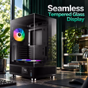 GAMDIAS ATLAS E1 ATX Mid Tower PC Case with ARGB Fans - image 5
