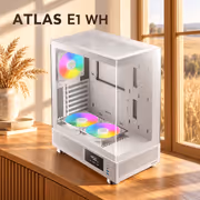 GAMDIAS ATLAS E1 WH ATX Mid Tower PC Case - White - image 2