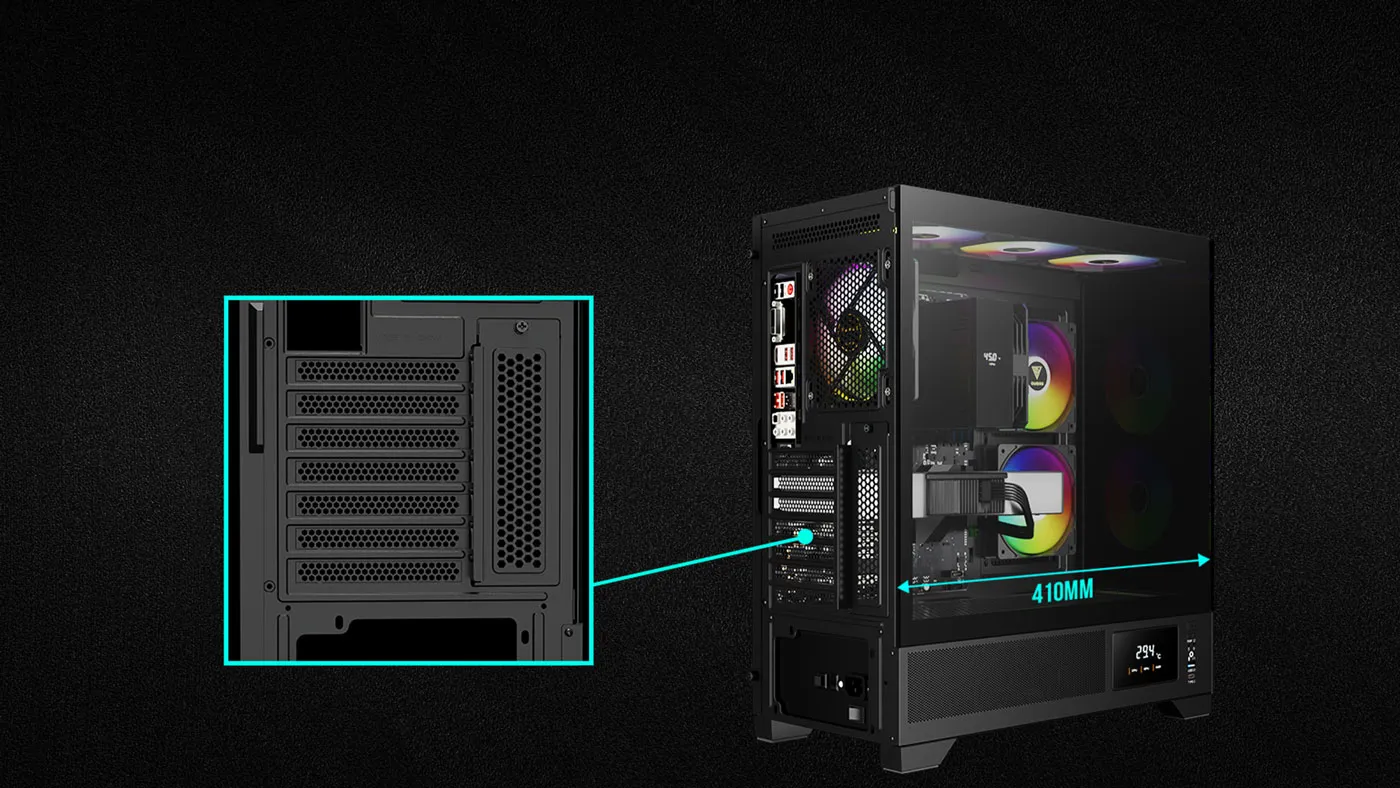 Gamdias Atlas M1 Gaming Case GPU Compatibility - Desktop View