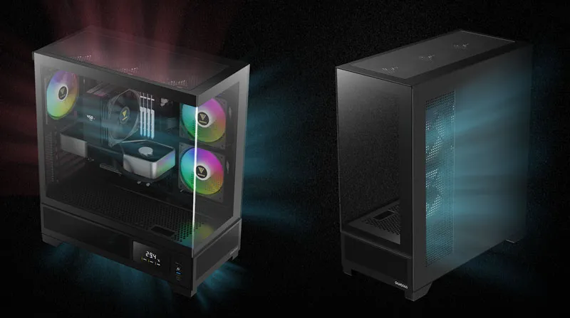 Gamdias Atlas M1 Gaming Case Airflow - Mobile View