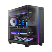 GAMDIAS ATLAS M4 Mid Tower Case - Black | 4x ARGB Fans - image 2