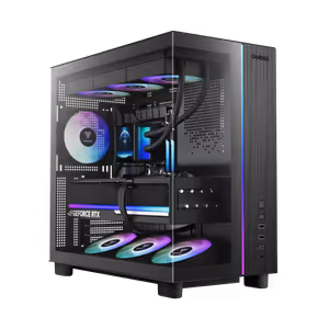 GAMDIAS ATLAS M4 Mid Tower Case - Black | 4x ARGB Fans - image 2