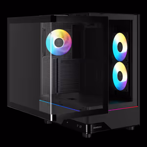 GAMDIAS ATLAS M5 CG Curved Glass Mid Tower Case - Black - image 3