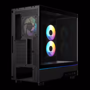 GAMDIAS ATLAS M5 CG Curved Glass Mid Tower Case - Black - image 9